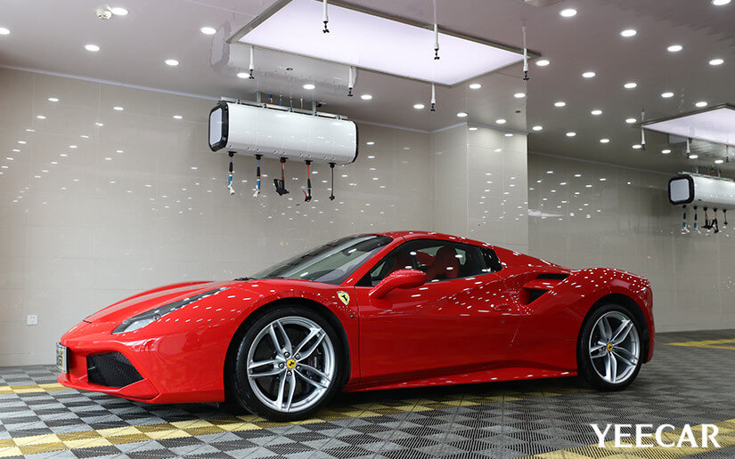 法拉利488貼YEECAR漆面保護膜效果怎么樣？（圖十）
