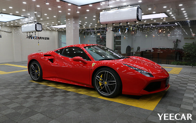 法拉利488貼YEECAR漆面保護膜效果怎么樣？（圖十二）