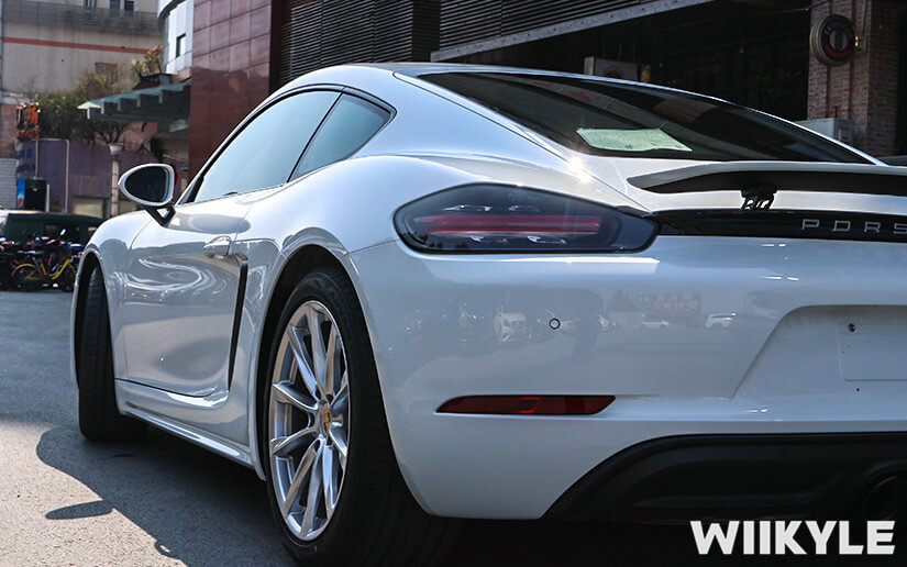 保時捷718施工WIIKYLE漆面保護膜效果展示圖（10）