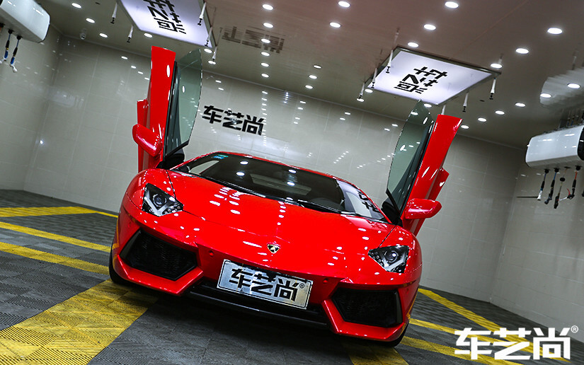 蘭博基尼貼威固漆面保護膜效果圖展示（14）