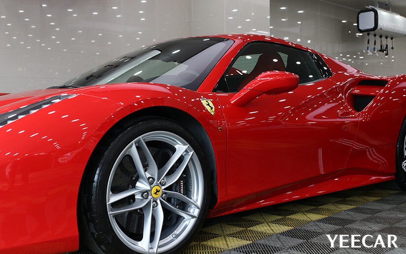 法拉利488貼YEECAR漆面保護膜效果怎么樣？（圖十一）