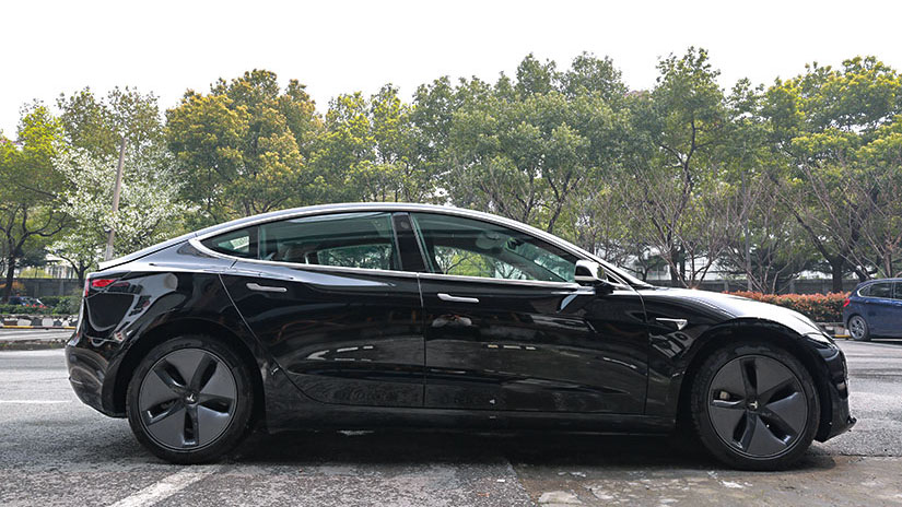 特斯拉MODEL 3S施工YEECAR漆面保護膜案例