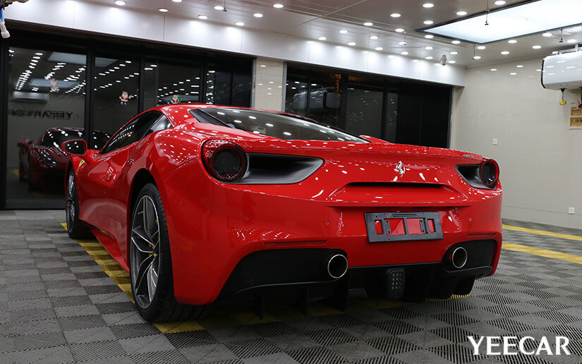 法拉利488貼YEECAR漆面保護膜效果怎么樣？（圖四）