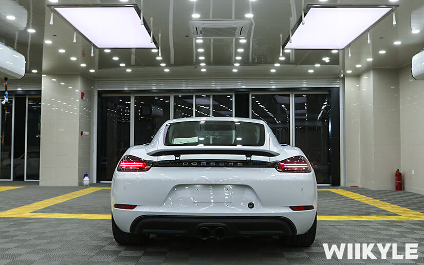 保時捷718施工WIIKYLE漆面保護膜效果展示圖（7）