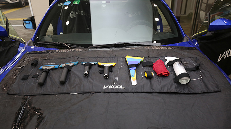 汽車玻璃膜施工